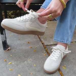 Beige Remus Lace Up Sneakers - FINAL SALE