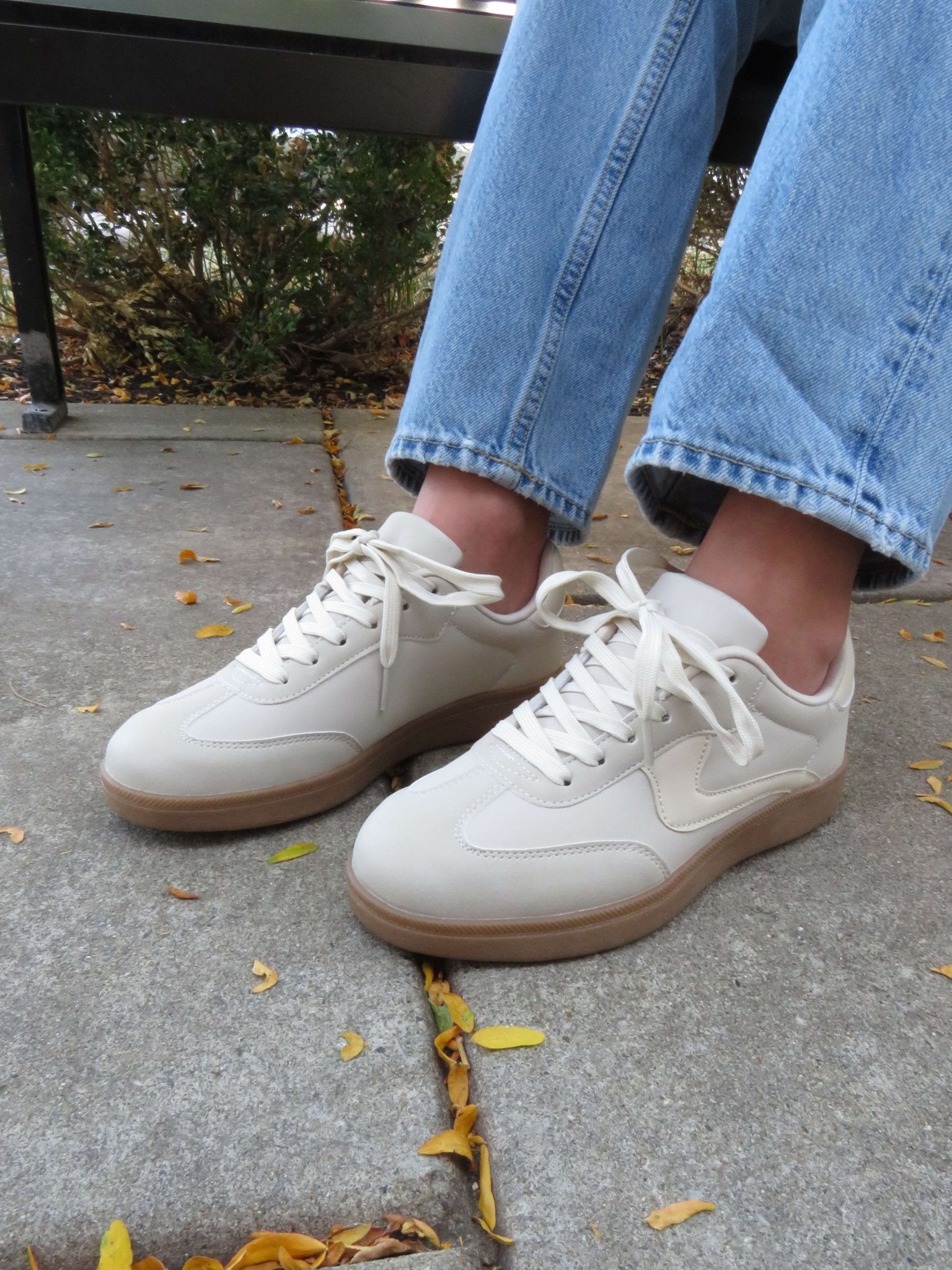 Beige Remus Lace Up Sneakers - FINAL SALE - Image 2