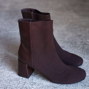 MIA Bronwen Brown Heeled Ankle Booties - FINAL SALE