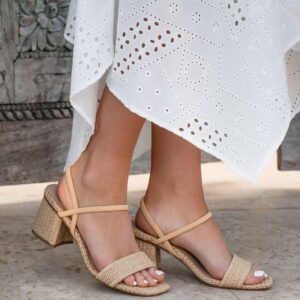 MIA Zissy Natural Strappy Heels
