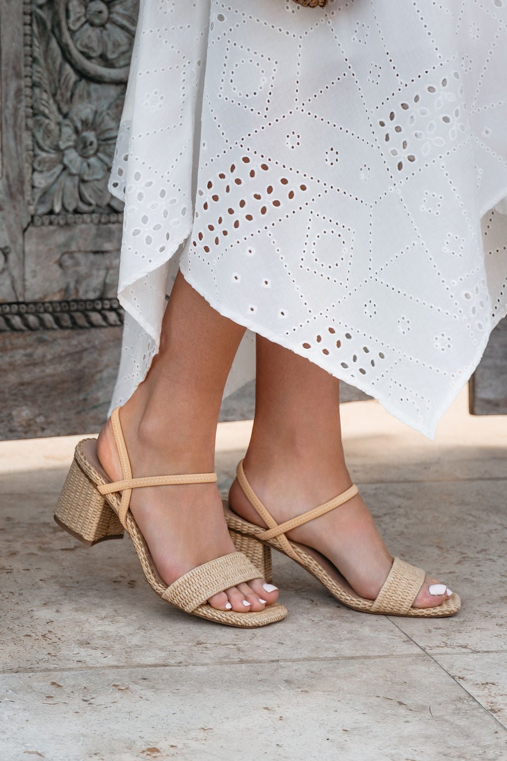 MIA Zissy Natural Strappy Heels